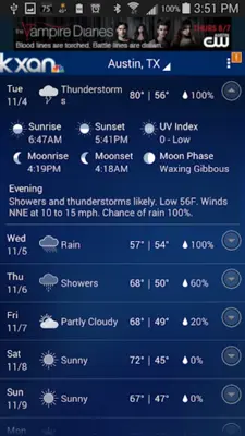 KXAN Weather android App screenshot 1